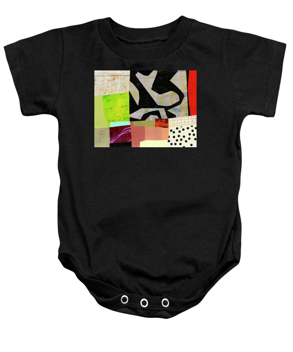 Abstract Art Baby Onesie featuring the painting Desert Dream #3 by Jane Davies