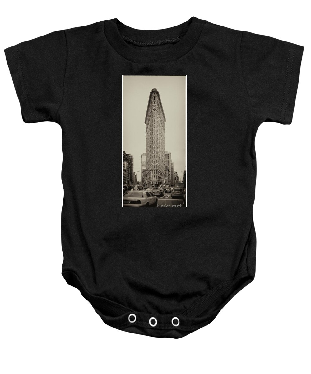 Fuller Building Baby Onesie featuring the photograph Flatiron by RicharD Murphy