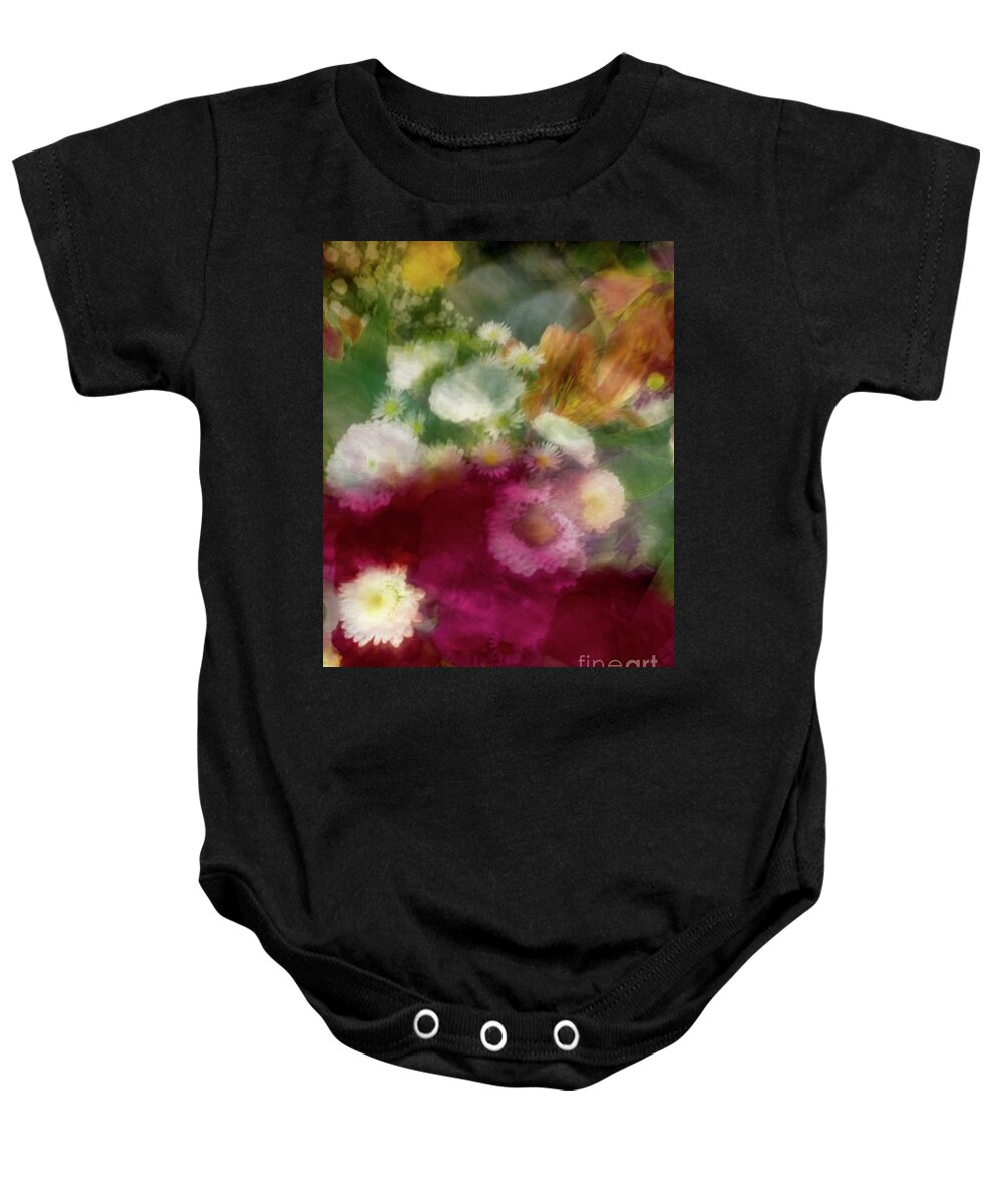 Abstract Baby Onesie featuring the photograph Flowers of all colors abstract by Phillip Rubino