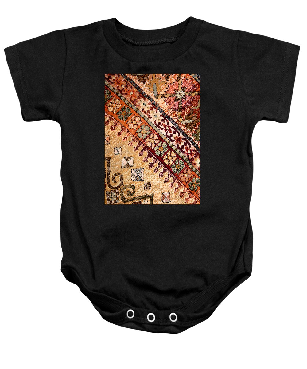 Arabesque Baby Onesie featuring the photograph From the Desert by Joe Kozlowski