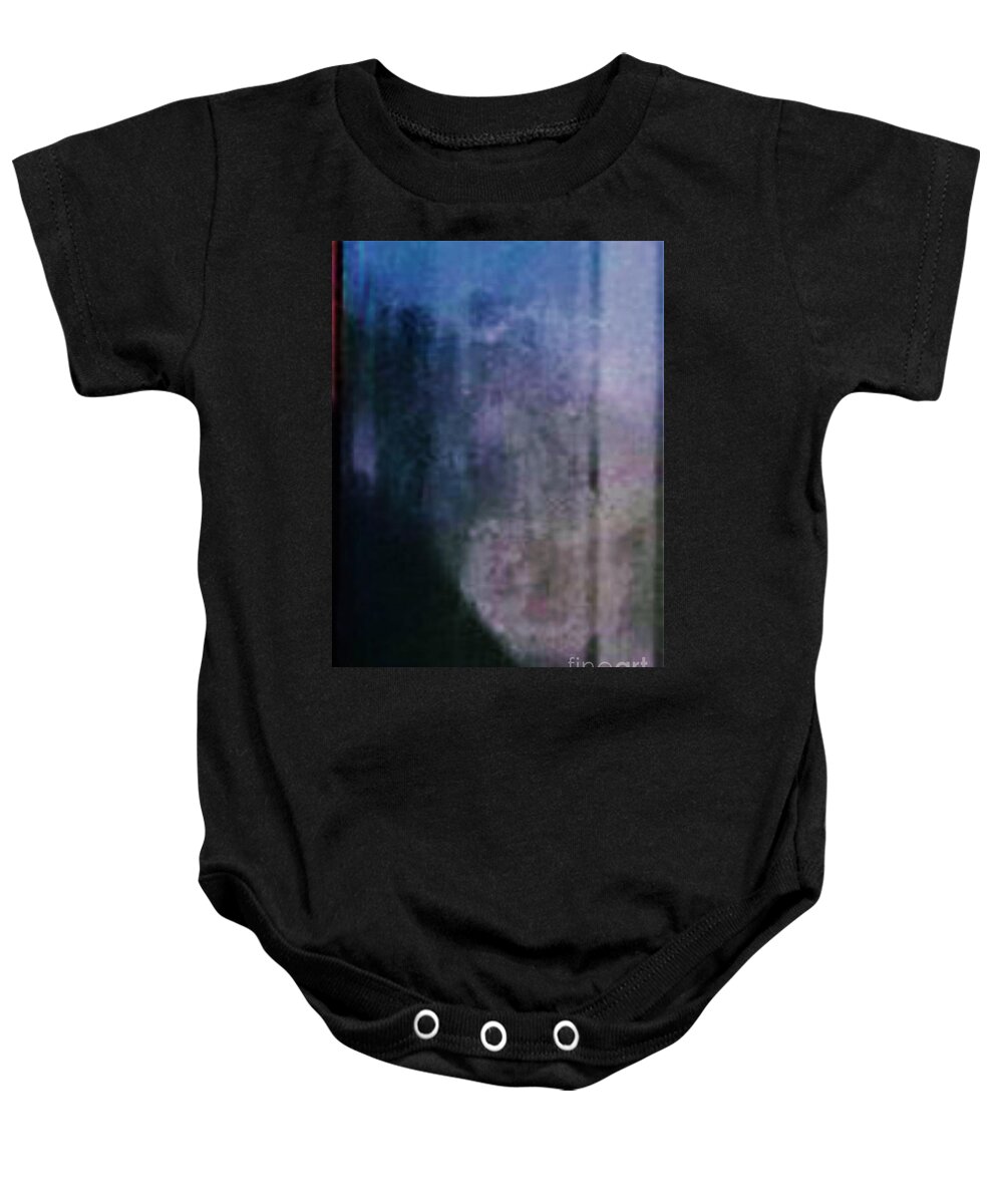 Real Ghost Baby Onesie featuring the photograph Group Meeting of Real Ghost Reflection Impressions at a Haunted House by Delynn Addams