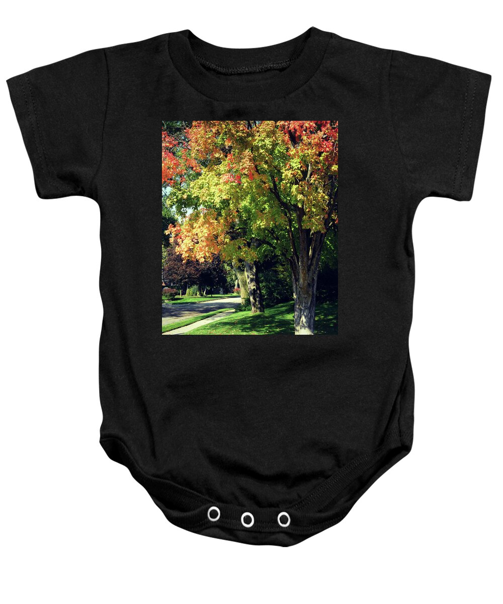 Her Beautiful Path Home Baby Onesie featuring the photograph Her Beautiful Path Home by Cyryn Fyrcyd