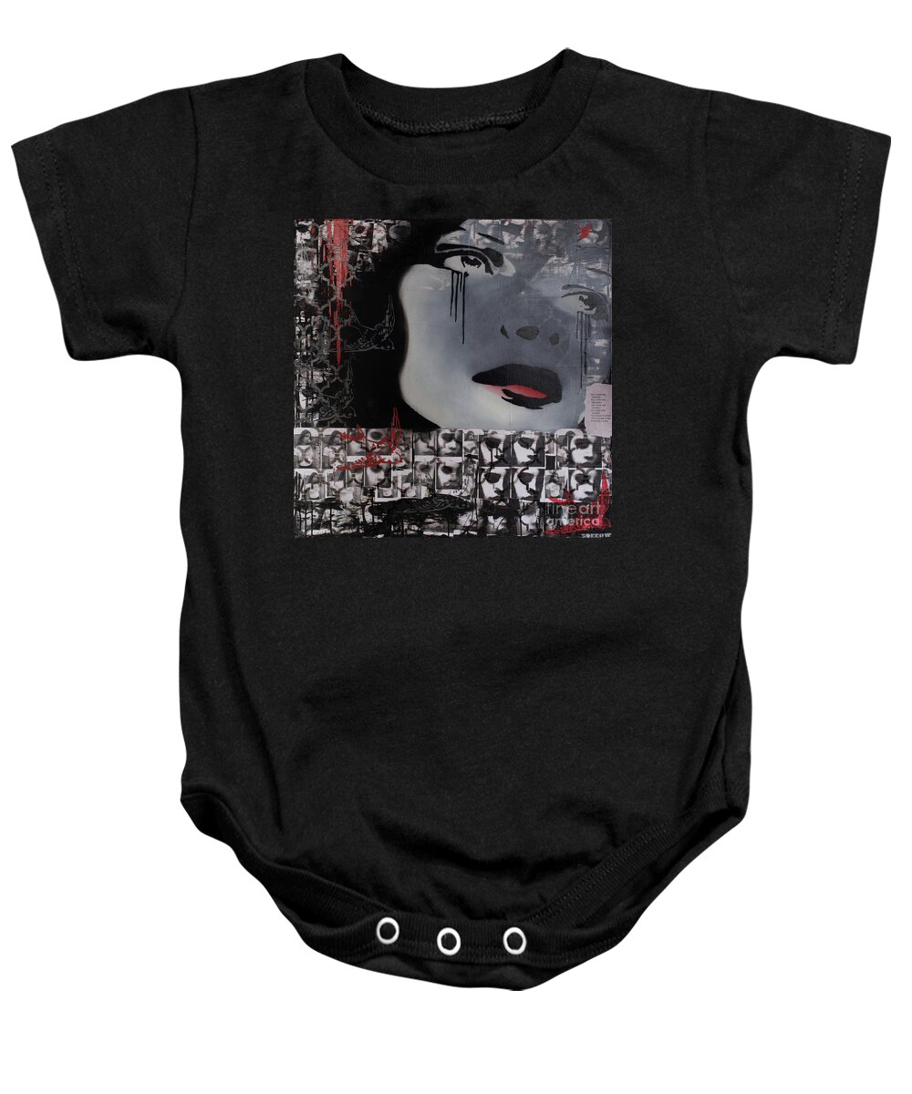  Baby Onesie featuring the mixed media High Hopes by SORROW Gallery