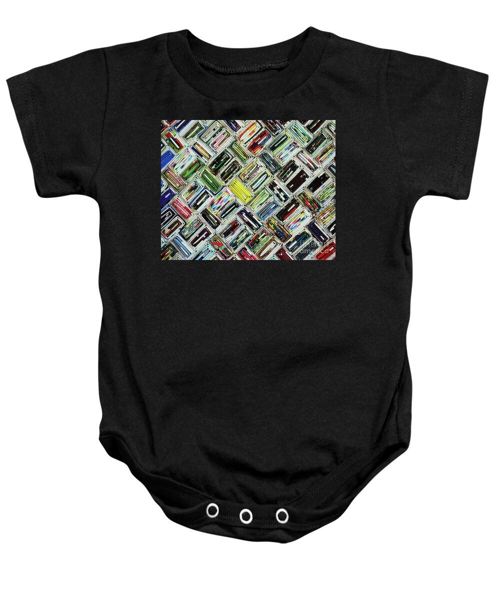 Abstract Baby Onesie featuring the photograph In The Fold Too by Julie Rauscher