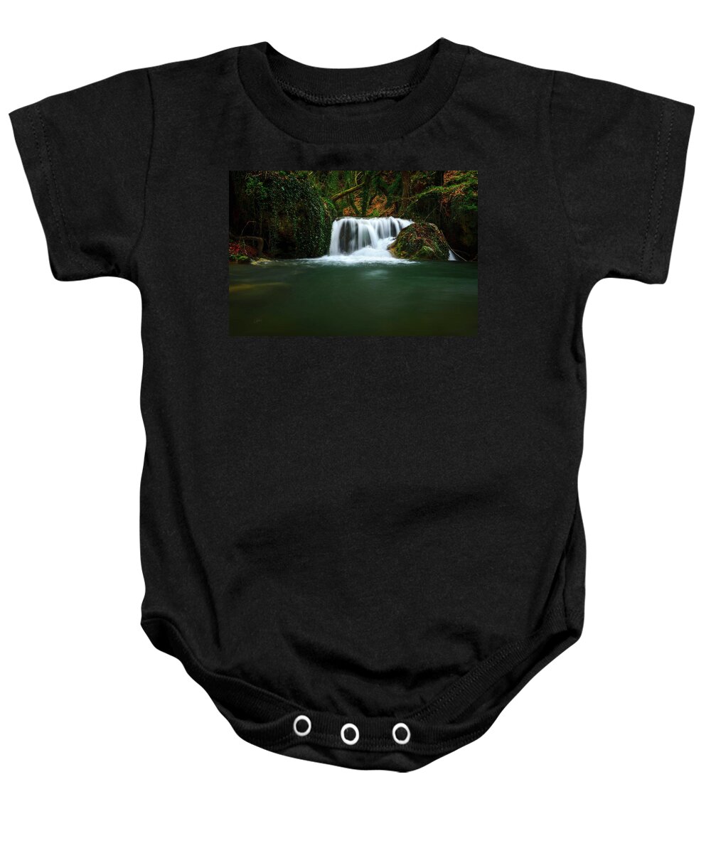 Kavala Baby Onesie featuring the photograph Into the whispers of the water by Elias Pentikis