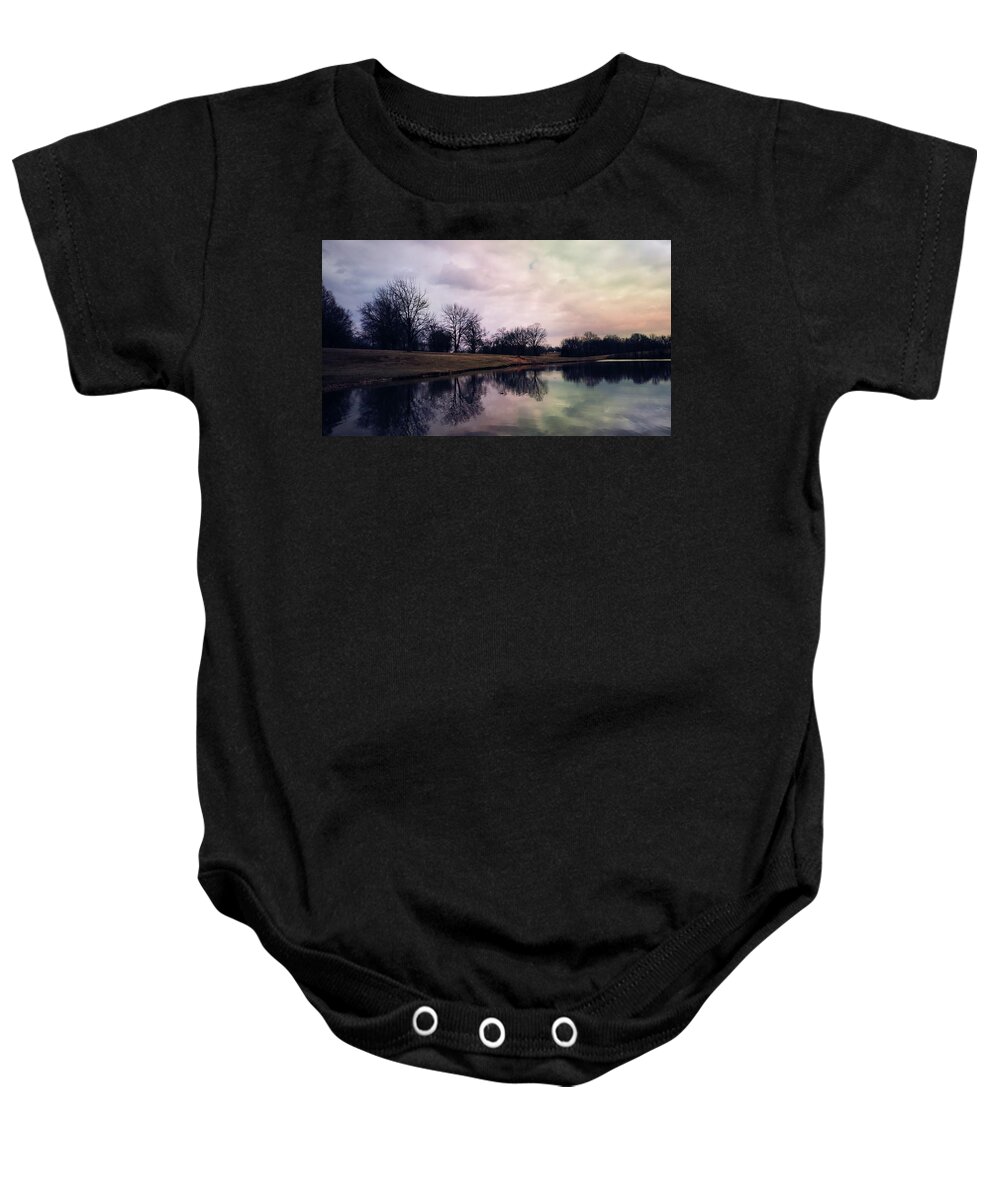 Kansas Baby Onesie featuring the photograph Kansas Sunsets by Stephanie Hollingsworth
