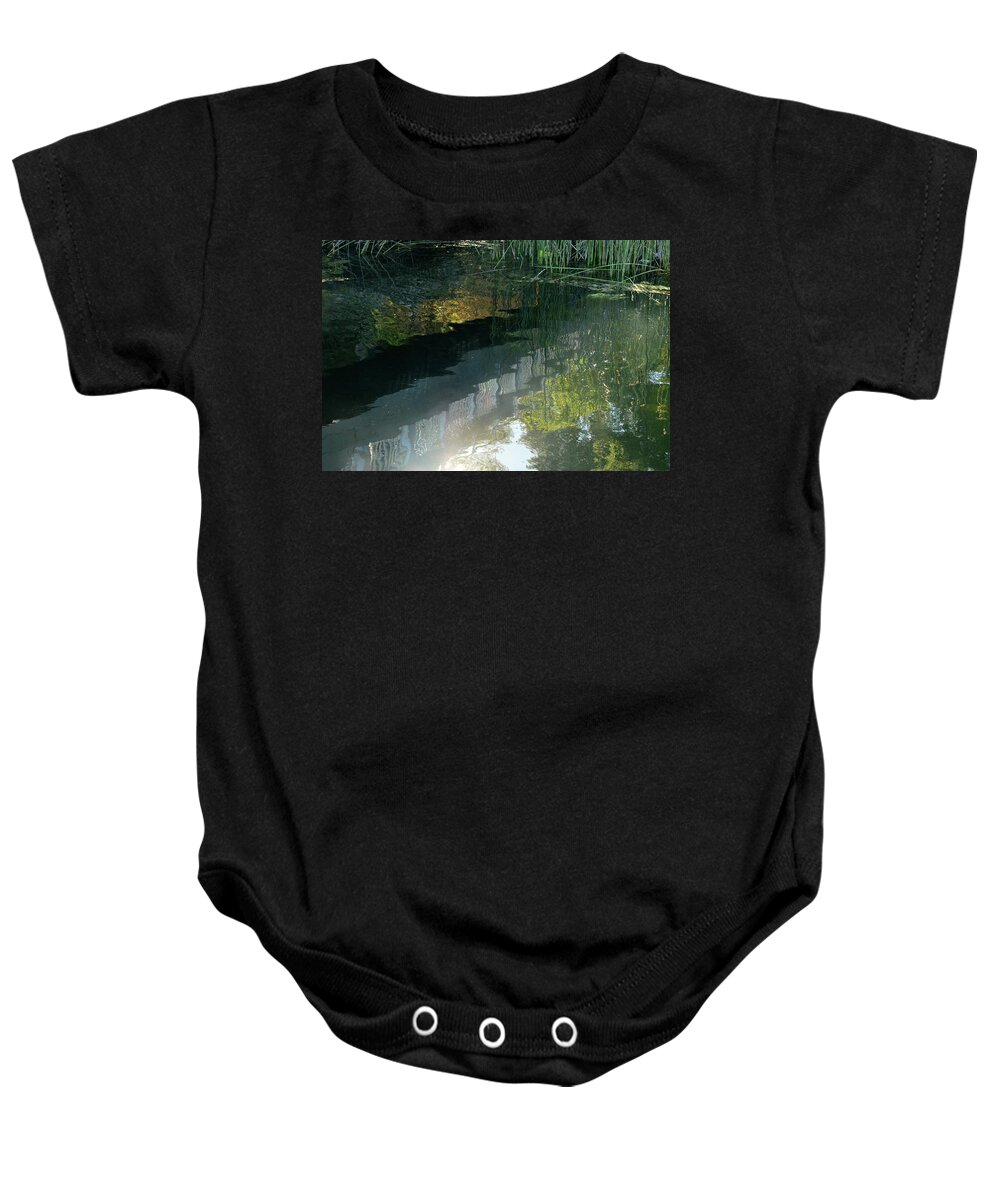 Pond Baby Onesie featuring the photograph Magic Light by Donna Blackhall