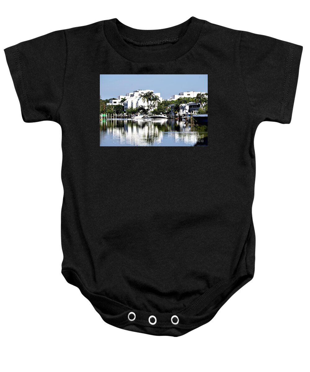 Boats Baby Onesie featuring the photograph Miami by Merle Grenz