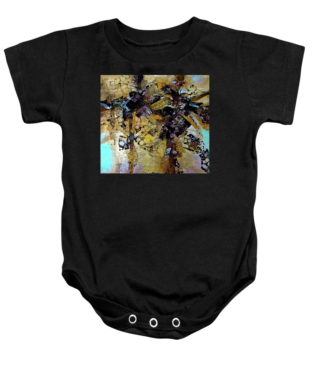 Music Baby Onesie featuring the digital art Musical Prelude by Jo Smoley
