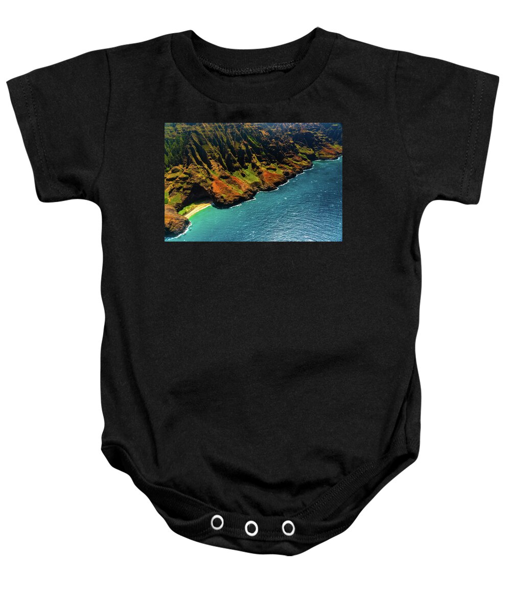 Travel Baby Onesie featuring the photograph Napali Coast by Asif Islam