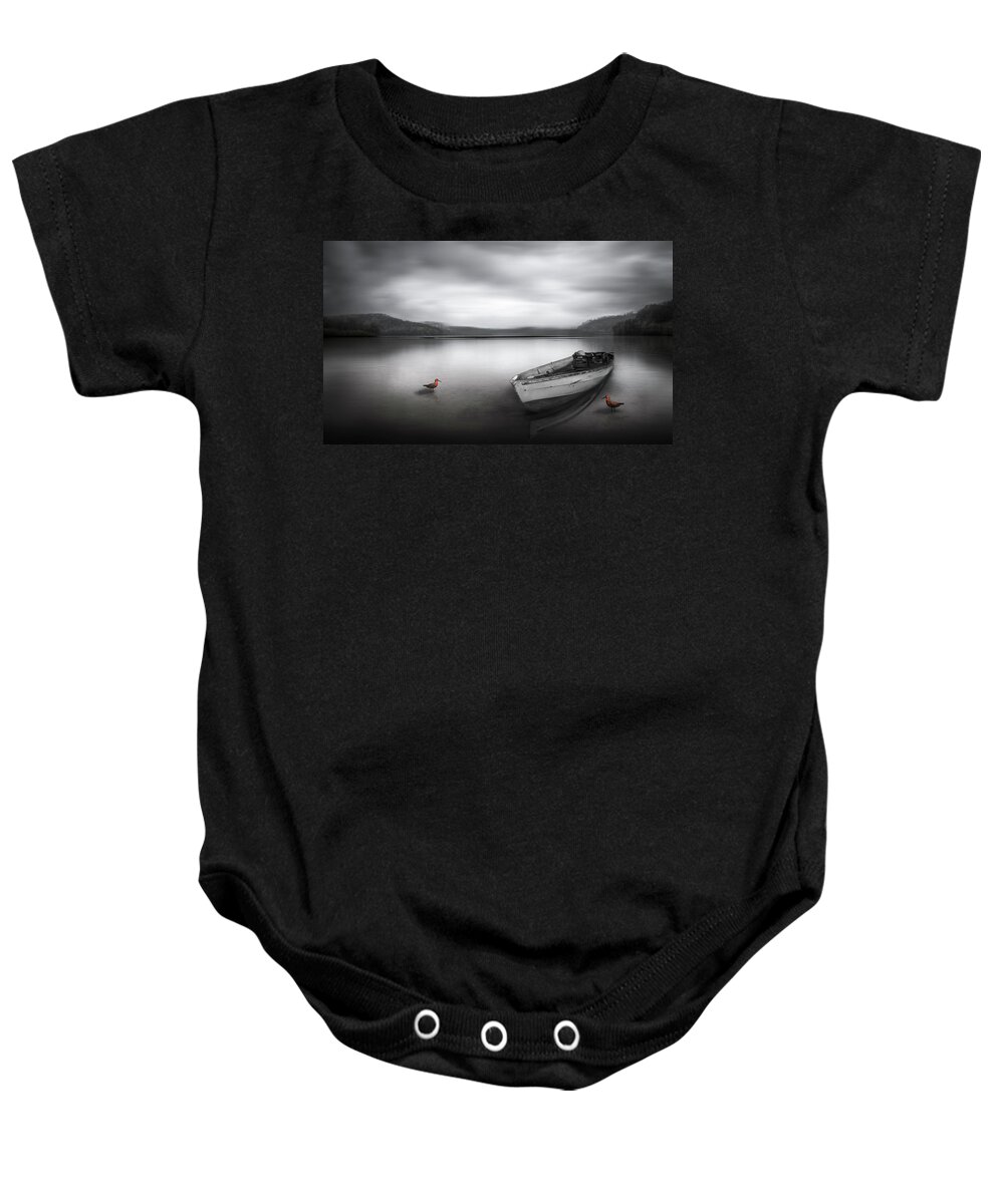 Appalachia Baby Onesie featuring the photograph Peaceful Dawn by Debra and Dave Vanderlaan