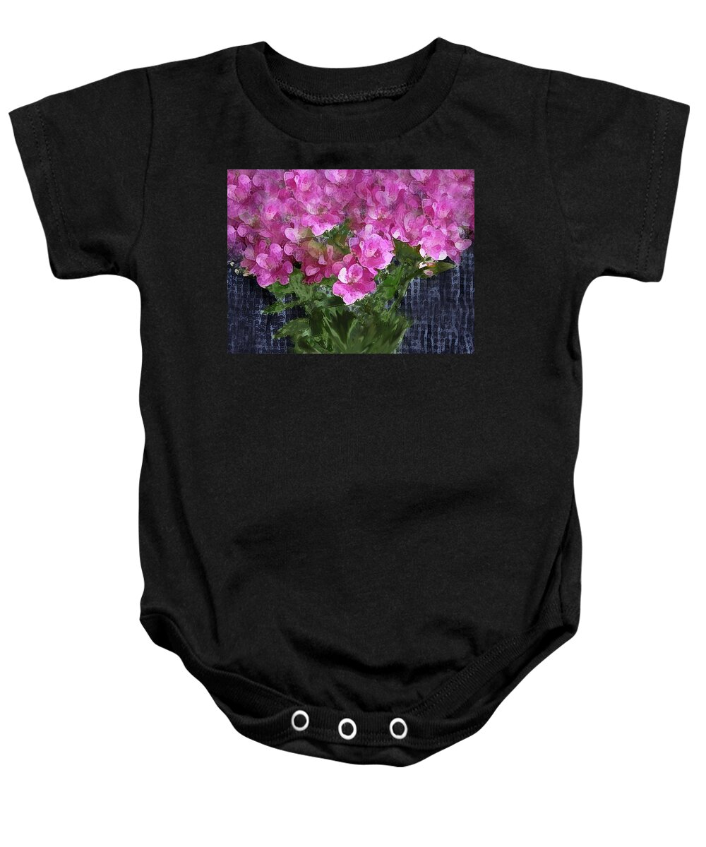 Flower Baby Onesie featuring the photograph Pink Flowers of the J Collection by Corinne Carroll