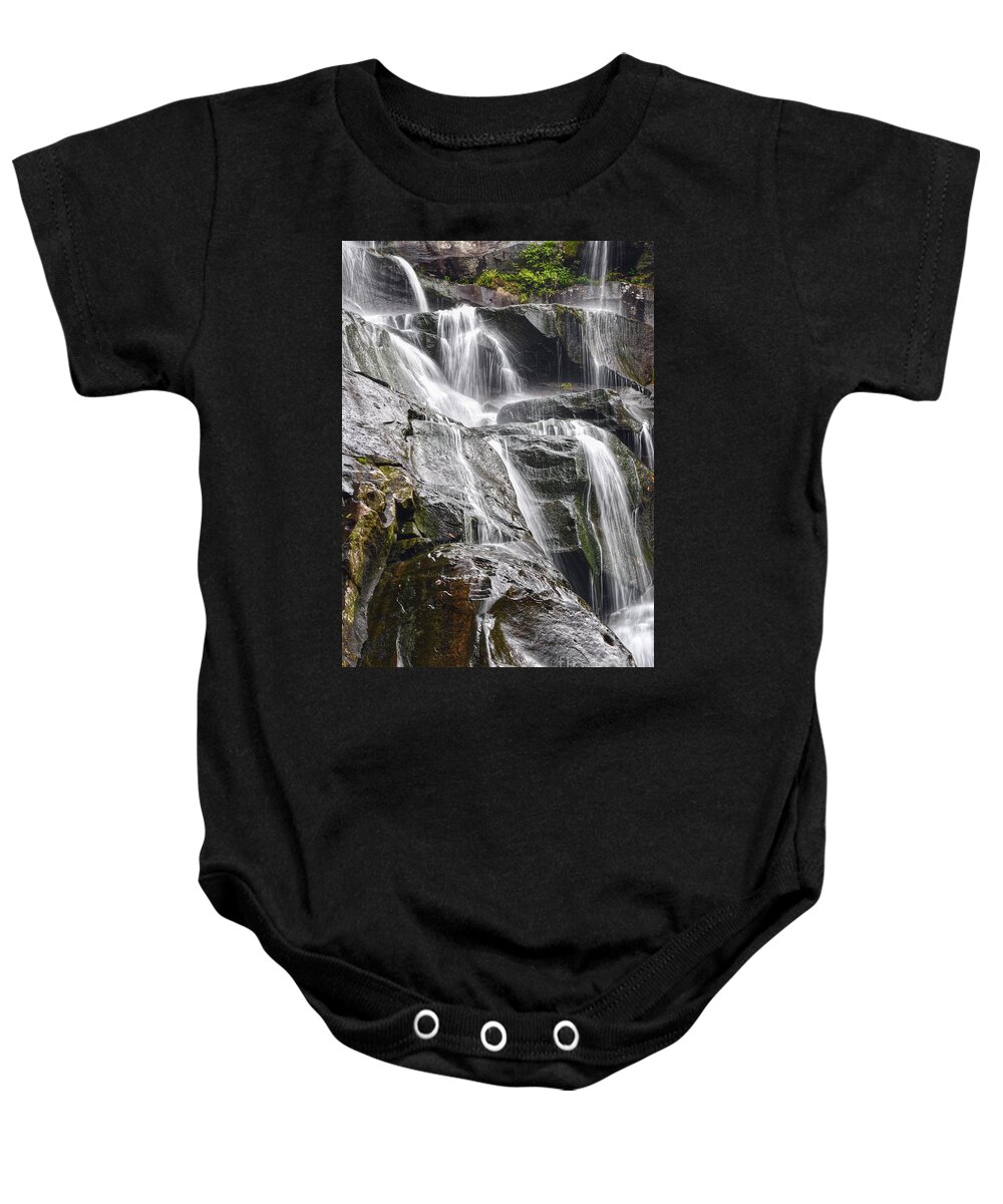 Ramsey Cascades Baby Onesie featuring the photograph Ramsey Cascades 6 by Phil Perkins