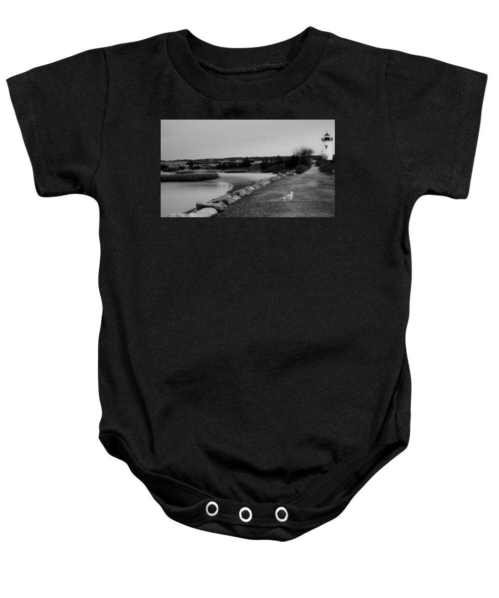 Massachusetts Baby Onesie featuring the photograph Snapshot of The Vineyard by Kathy Barney