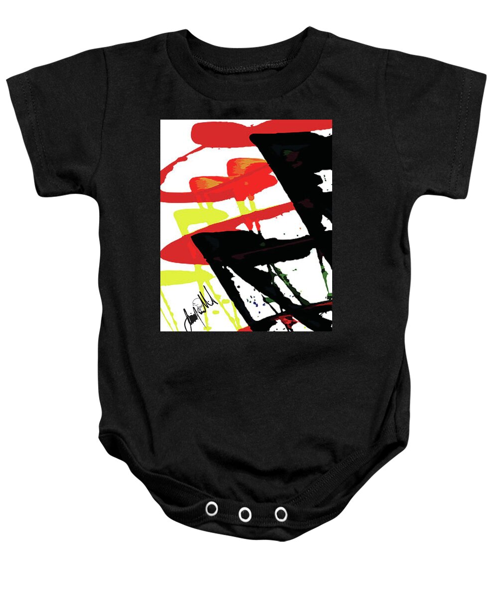  Baby Onesie featuring the digital art Spaces by Jimmy Williams