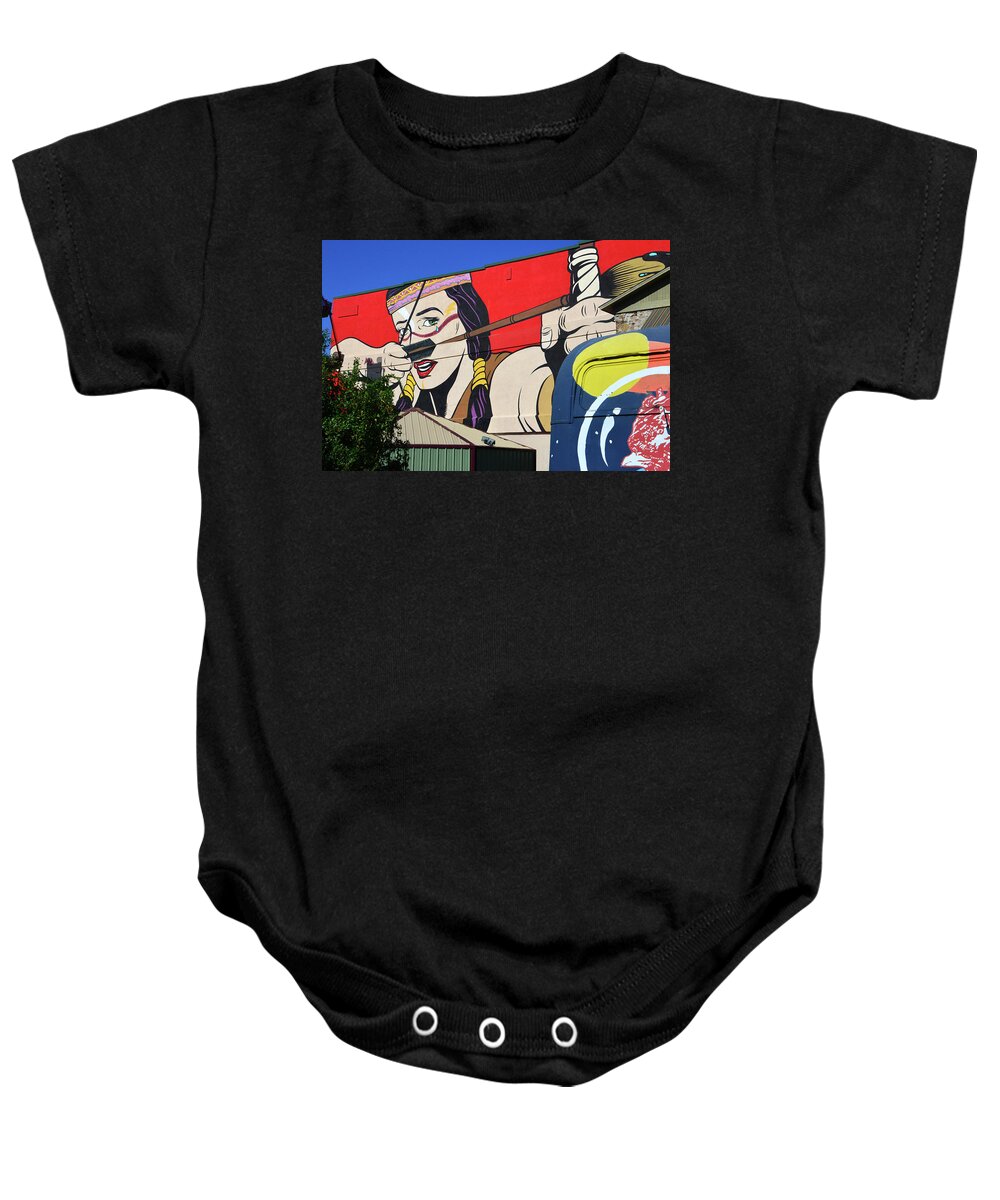 American Indian Baby Onesie featuring the photograph Tears of the past by David Lee Thompson