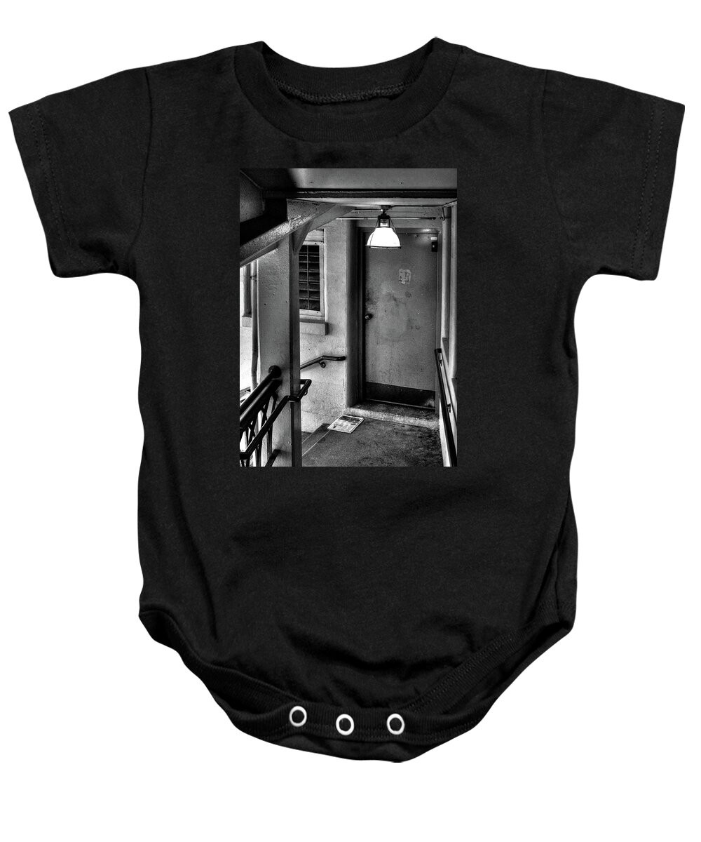 The Newspaper Baby Onesie featuring the photograph The Newspaper by David Patterson