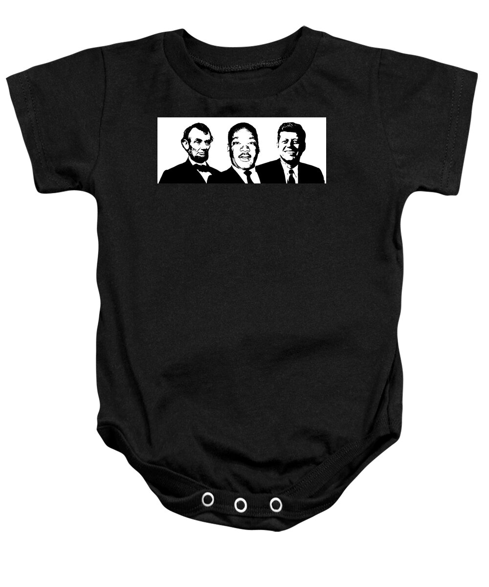 Lincoln Baby Onesie featuring the photograph Three Leaders by Pheasant Run Gallery