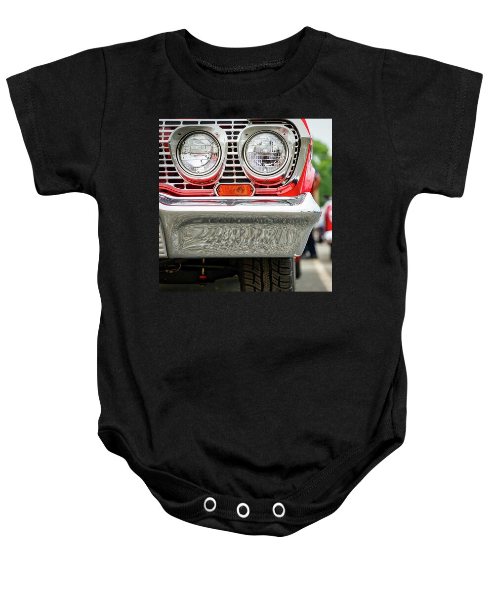 American Baby Onesie featuring the photograph Two Lights by Bill Chizek