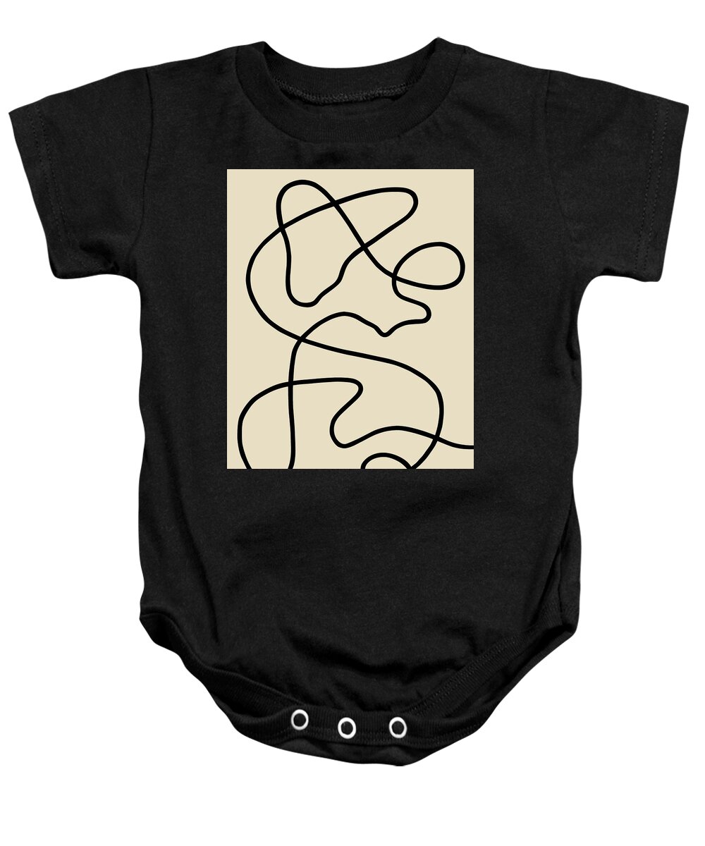 Nikita Coulombe Baby Onesie featuring the painting Untitled IV by Nikita Coulombe