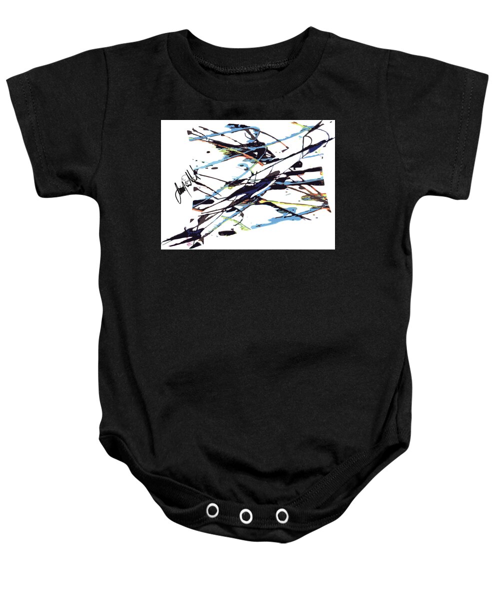  Baby Onesie featuring the digital art Wings by Jimmy Williams