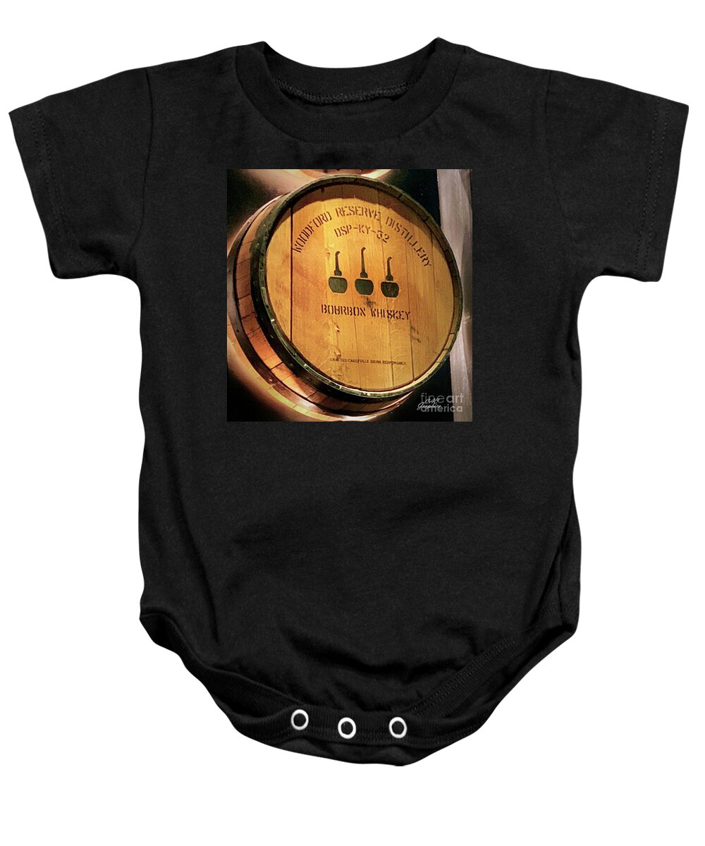 Woodford Reserve Baby Onesie featuring the digital art Woodford Reserve Barrel by CAC Graphics