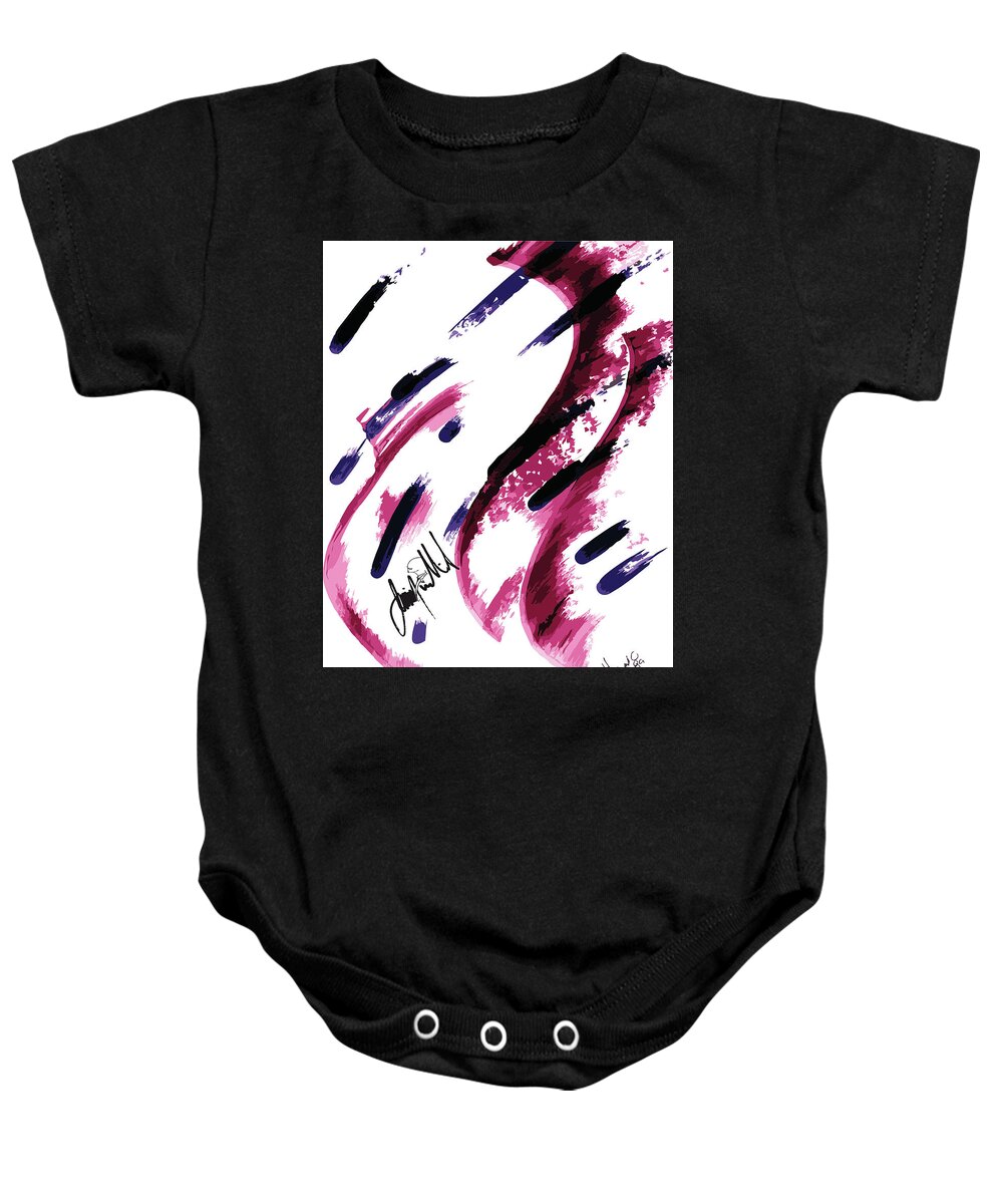  Baby Onesie featuring the digital art Worm by Jimmy Williams