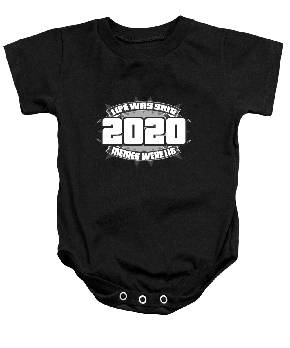 Memes Baby Onesie featuring the drawing 2020 #1 by Ludwig Van Bacon