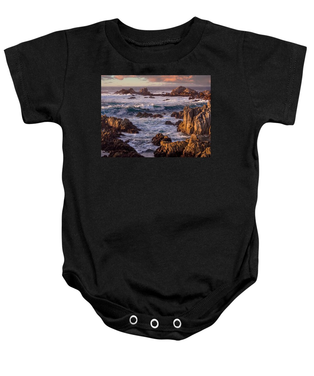 Asilomar State Beach Baby Onesie featuring the photograph Asilomar State Beach #1 by Derek Dean