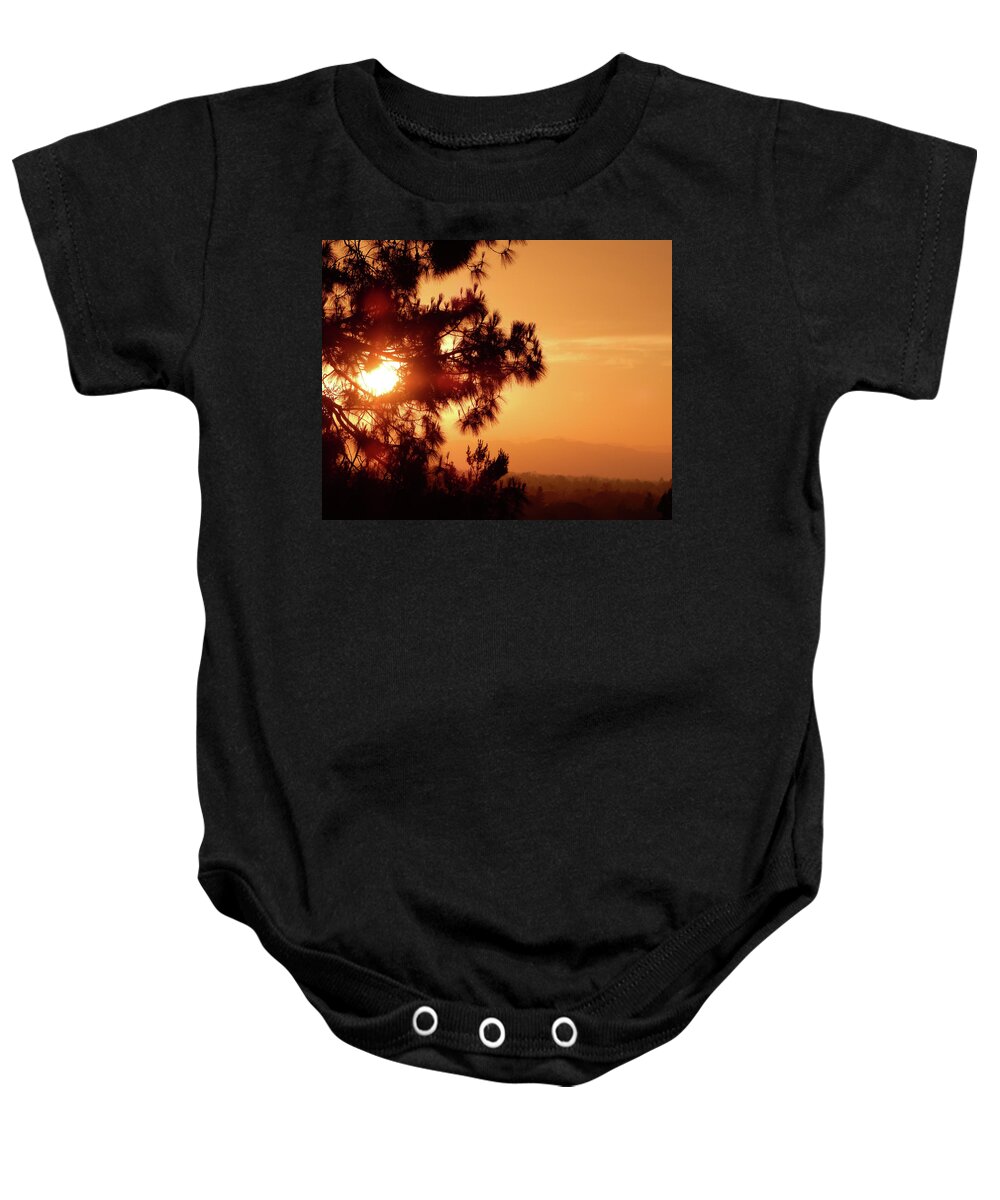 Luck Baby Onesie featuring the photograph Lucky Sunset by Andrew Lawrence