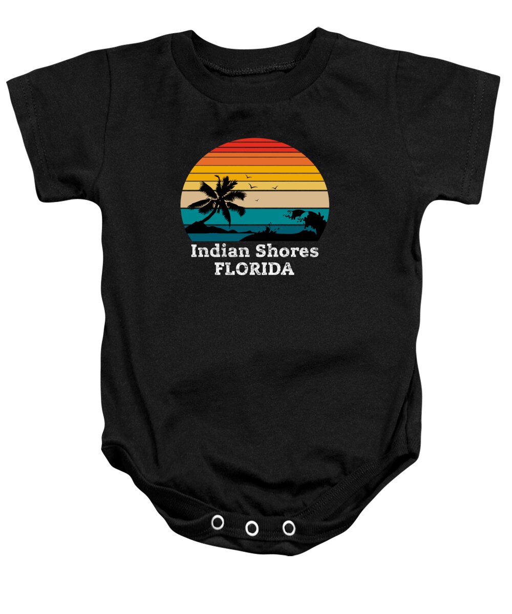 Indian Shores Baby Onesie featuring the drawing Indian Shores FLORIDA #1 by Bruno