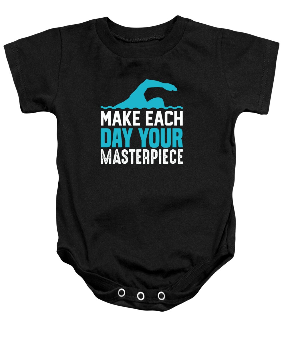 Hobby Baby Onesie featuring the digital art Make Each Day Your Masterpiece by Jacob Zelazny