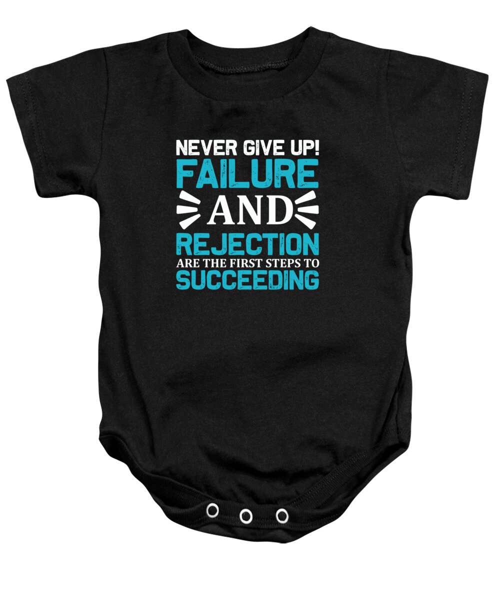 Hobby Baby Onesie featuring the digital art Never give up by Jacob Zelazny