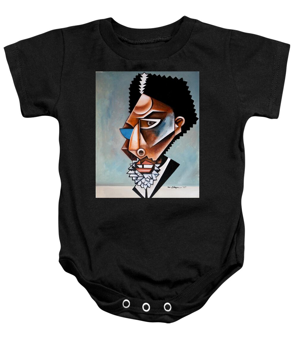 Cornel West Baby Onesie featuring the painting The Recondite / Cornel West by Martel Chapman