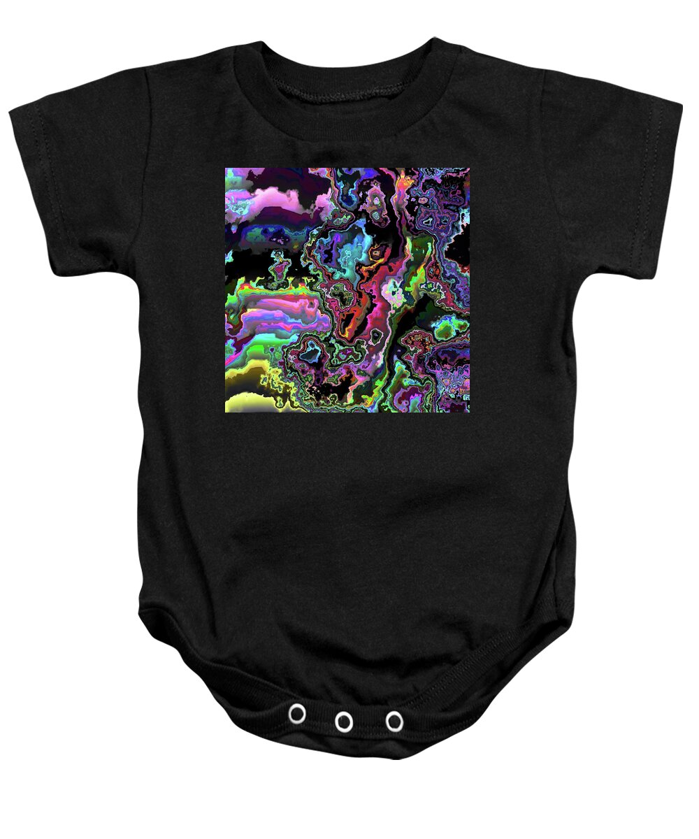 Avator Baby Onesie featuring the digital art Vivid Dream from Pandora #7 by Claude McCoy