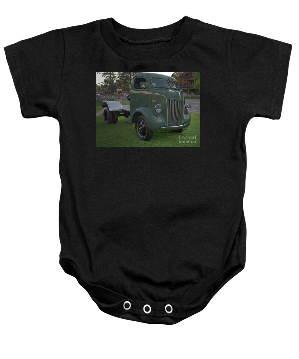 South Lake Tahoe Baby Onesie featuring the photograph 1953 Ford C series cab over engine COE by PROMedias US
