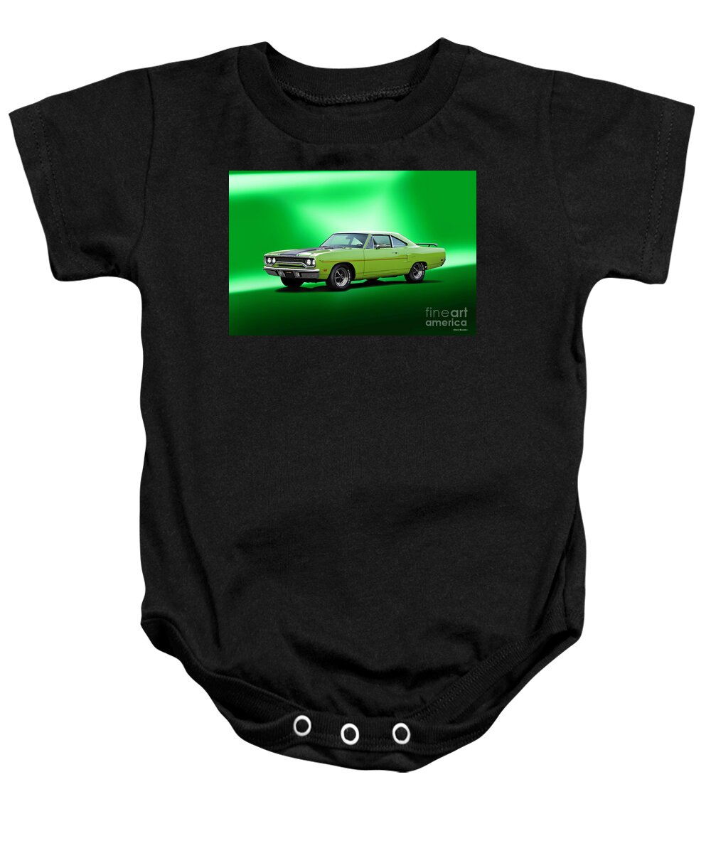 1970 Plymouth Roadrunner 440 Baby Onesie featuring the photograph 1970 Plymouth Roadrunner 440 by Dave Koontz