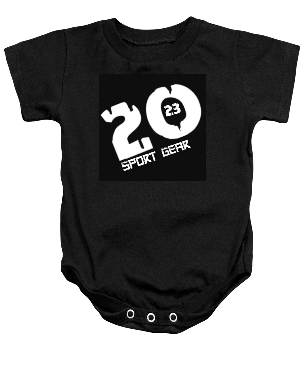  Baby Onesie featuring the digital art 2023 Sport Black by Tony Camm