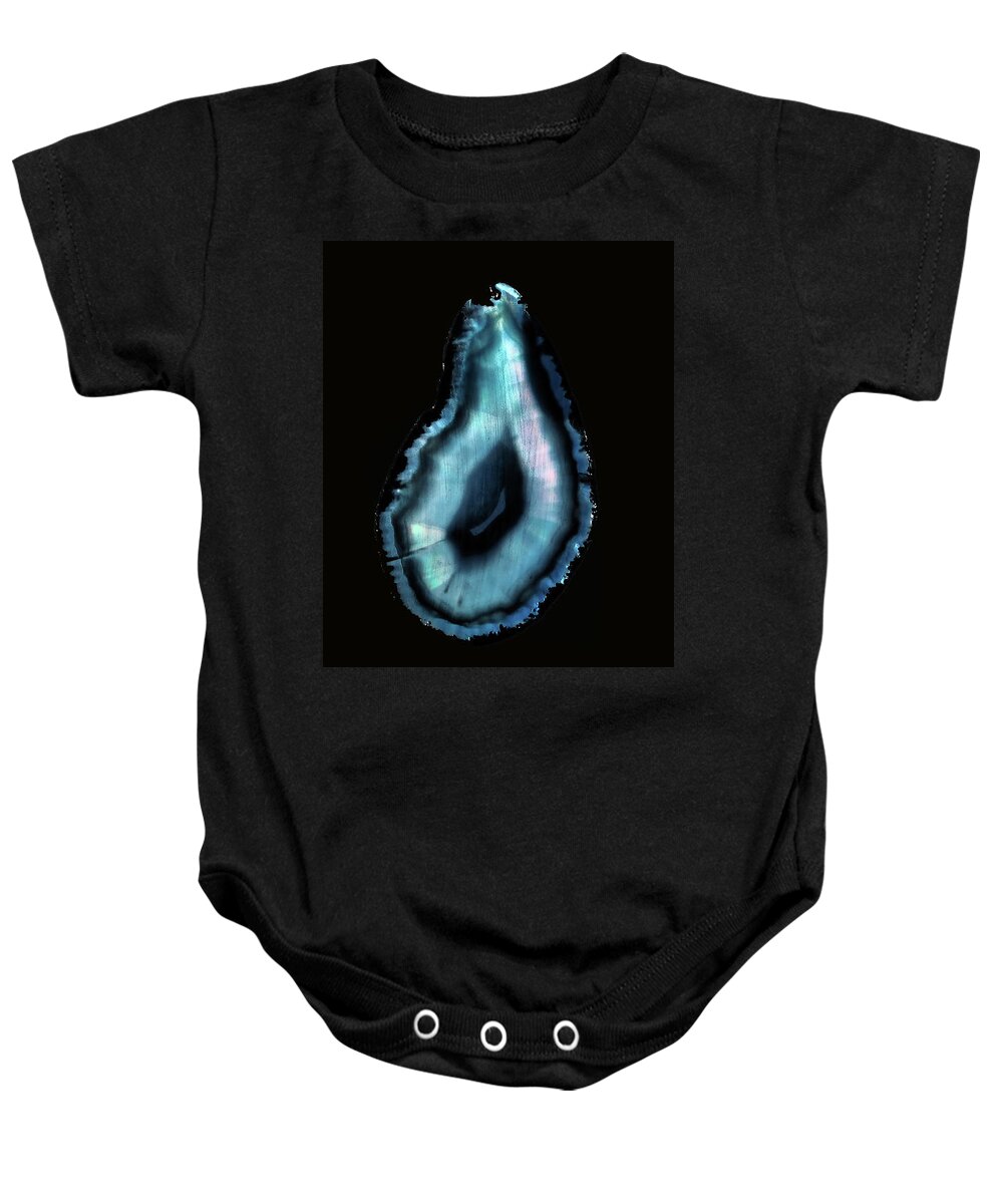 Ice Baby Onesie featuring the photograph 2035 Last Ice Cell Clock Ticking by OBT Imaging