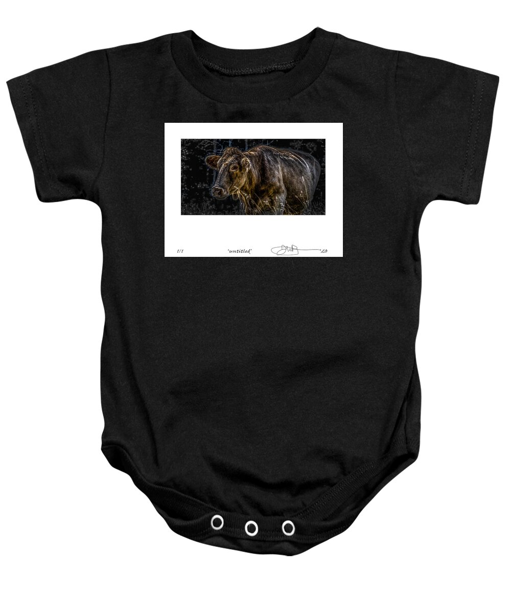 Signed Limited Edition Of 10 Baby Onesie featuring the digital art 23 by Jerald Blackstock