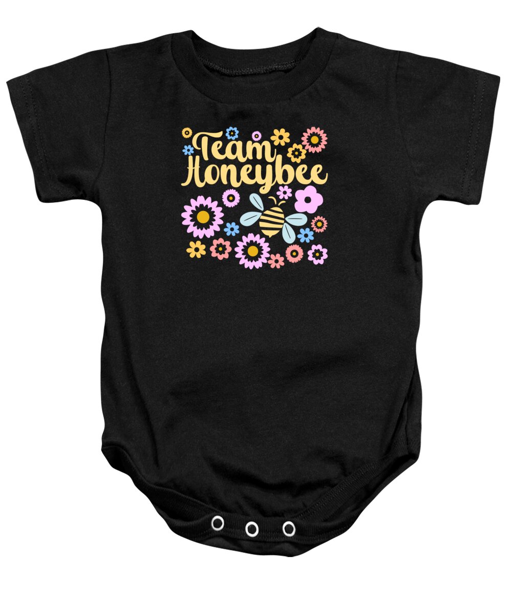 Bee Lover Baby Onesie featuring the digital art Bee Lovers Insects Beekeepers Bee Whisperers #3 by Toms Tee Store
