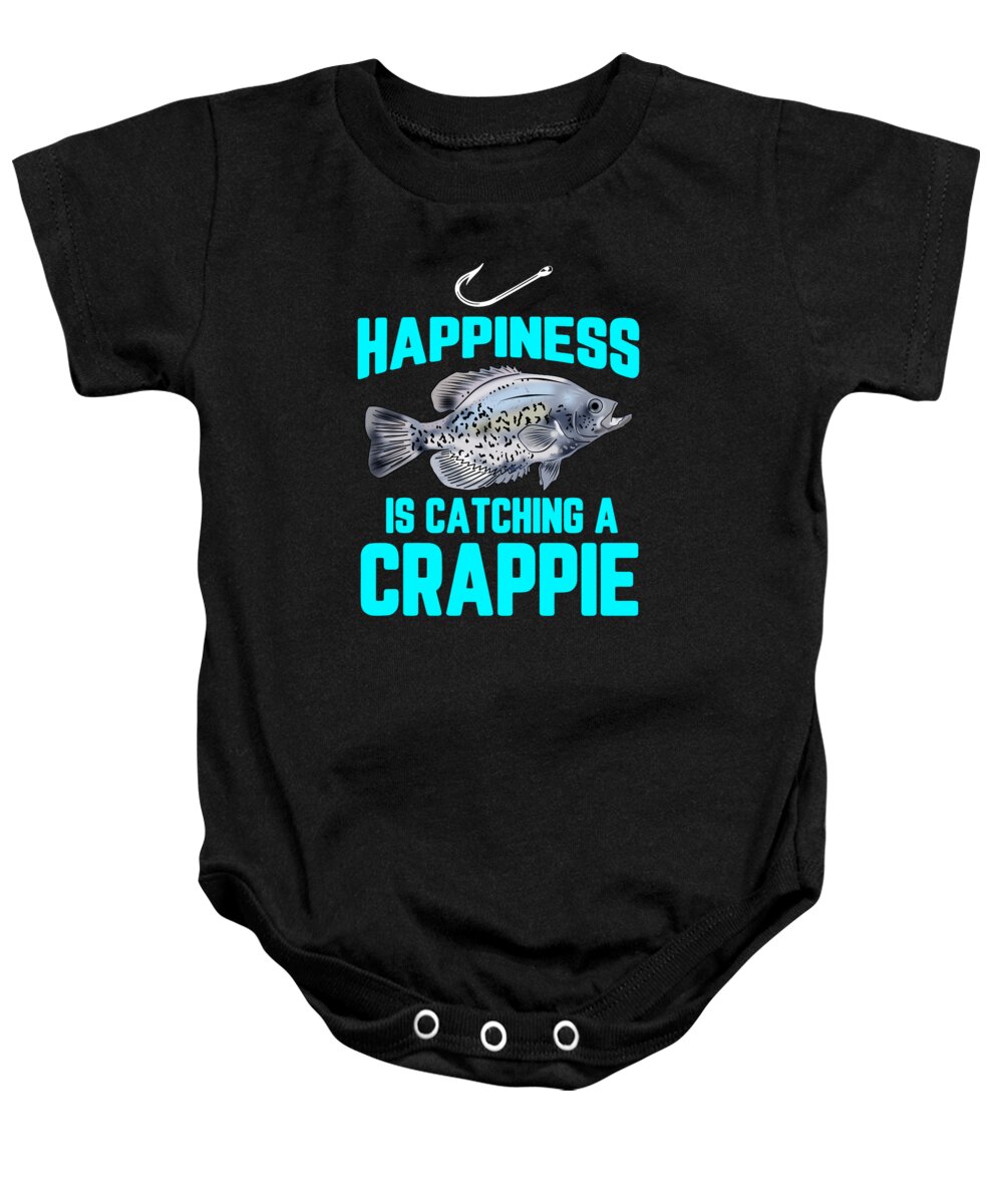 Funny Black Crappie Fishing Freshwater Fish Gift #31 Onesie by