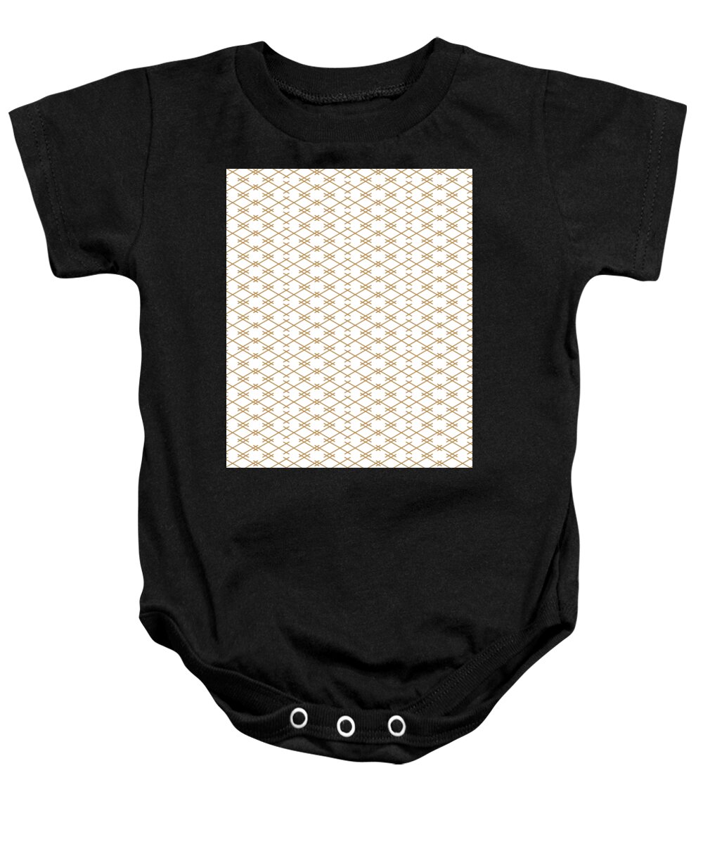 Connection Baby Onesie featuring the digital art Geometric Pattern Shapes Symbols Geometry #35 by Mister Tee