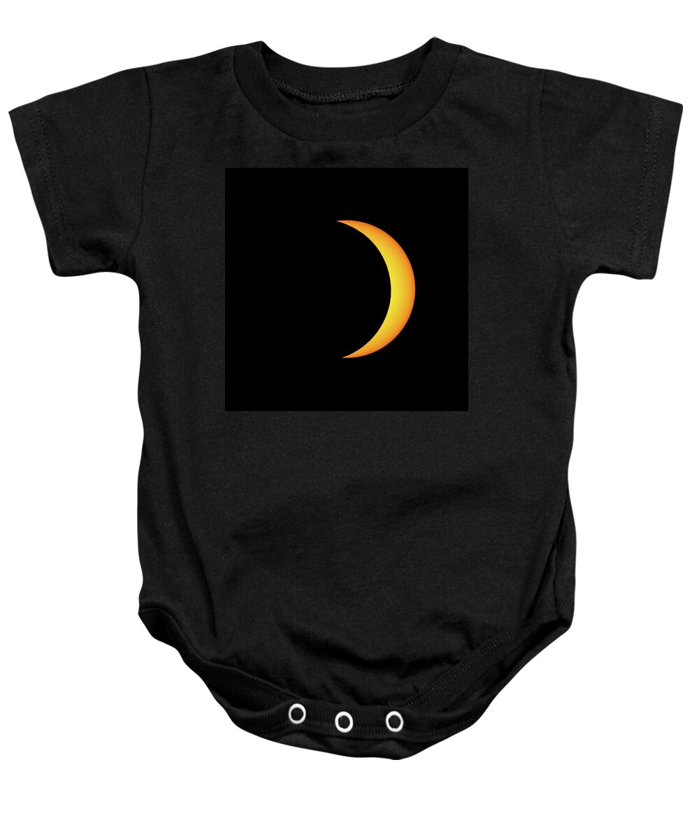 Solar Eclipse Baby Onesie featuring the photograph Partial Solar Eclipse #2 by David Beechum