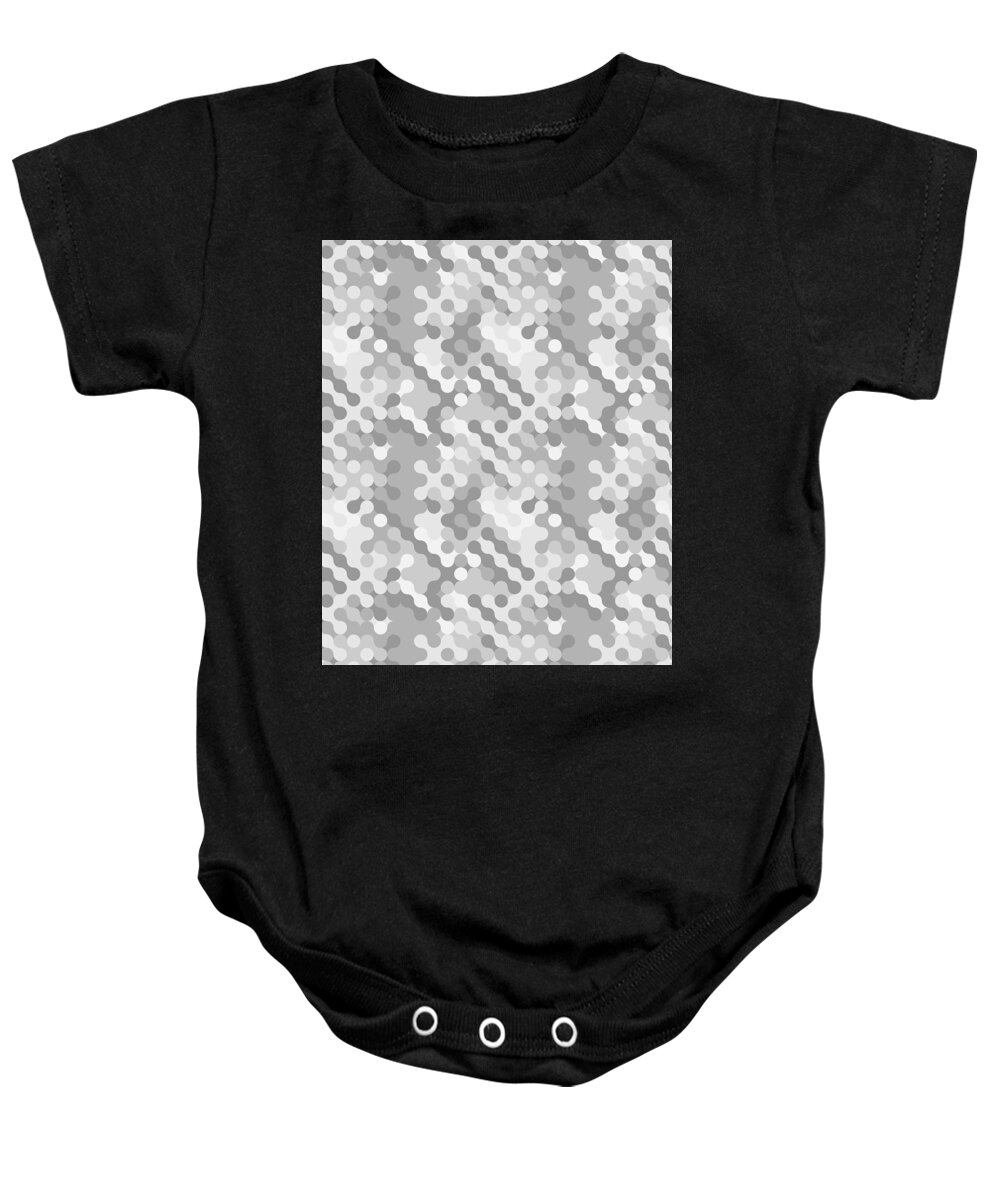 Soldier Baby Onesie featuring the digital art Camouflage Pattern Camo Stealth Hide Military #62 by Mister Tee