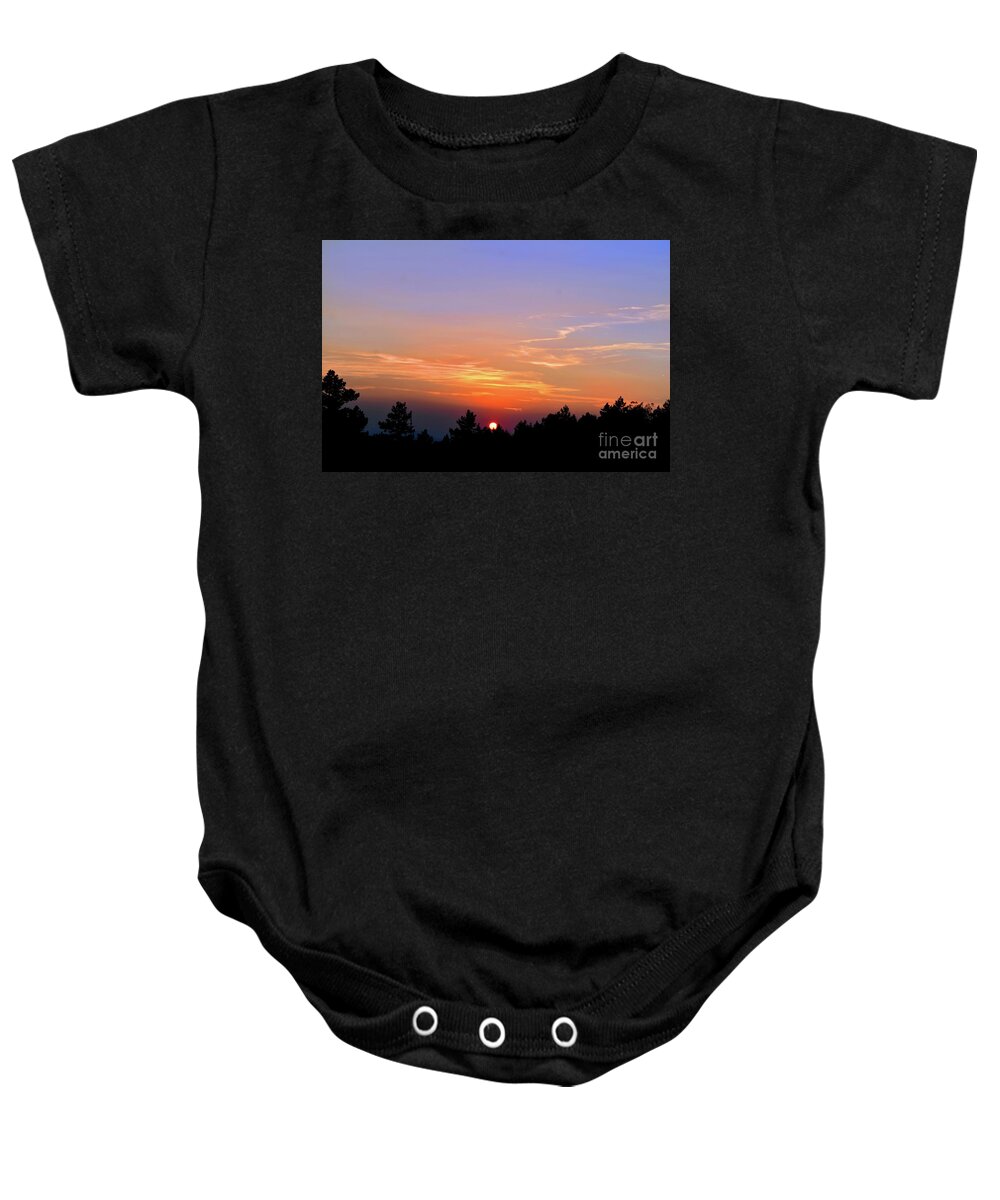Nature Baby Onesie featuring the photograph A Good Heart Is The Sun and The Moon by Leonida Arte