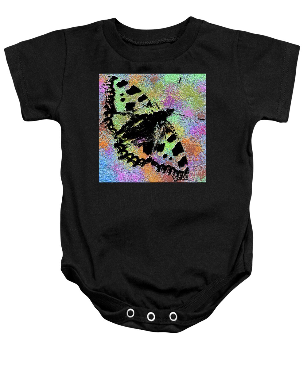 Abstract Butterfly Baby Onesie featuring the photograph Abstract butterfly by Pics By Tony