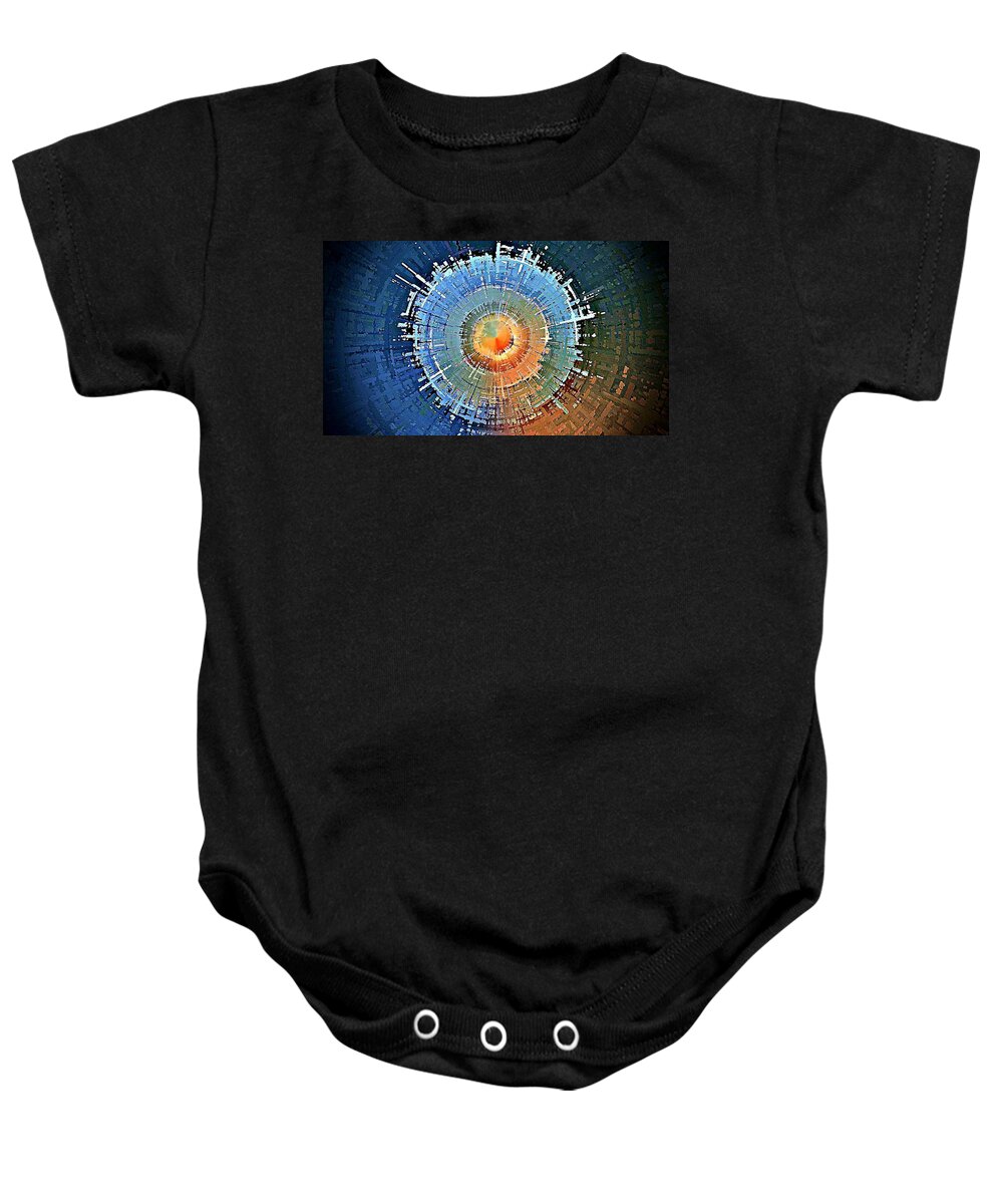 Star Baby Onesie featuring the digital art Alectrona by David Manlove