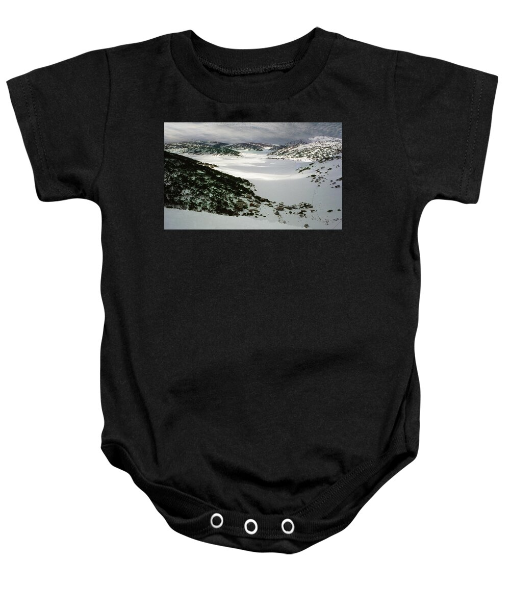 Landscape Baby Onesie featuring the photograph Alpine Vista by Frank Lee