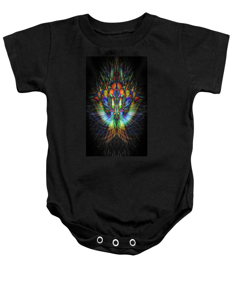 Fractal Baby Onesie featuring the photograph Angel Fractal by Spikey Mouse Photography